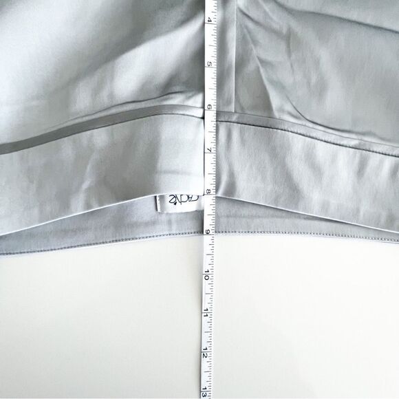 CACHE Shiny Silver Satin Slim Ankle Dress Pants Women's 6 Party Formal NWT - Picture 7 of 10